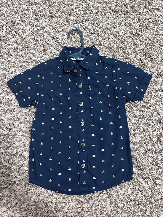 Rugged Butts Other - RuggedButts boys navy sailboat button up shirt